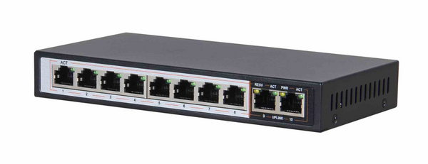 Extralink Perses, 8-ports Gigabit PoE/PoE+, 2x RJ45 Uplink Gigab